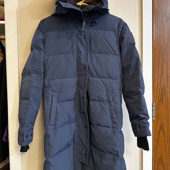 CANADA GOOSE 3802L SHELBURNE PARKA Heritage Jacket Down 625 Fur Trim Navy 🇨🇦 - Picture 3 of 15